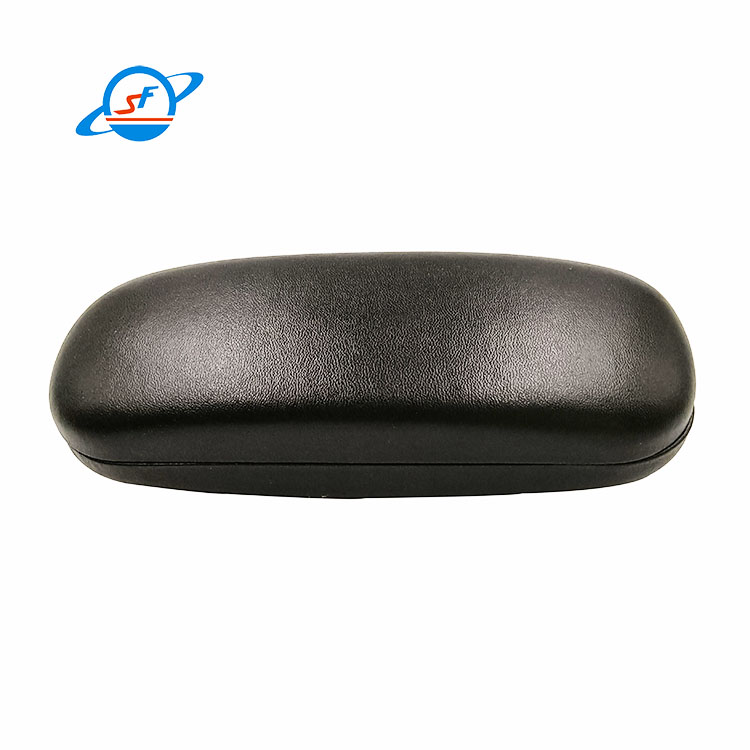 Fashionable PU Leather And Metal Glasses Case Scratch Resistant