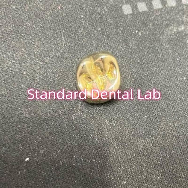Non Precious Yellow Metal Alloy Crown Full Cast With Zirconia Crown