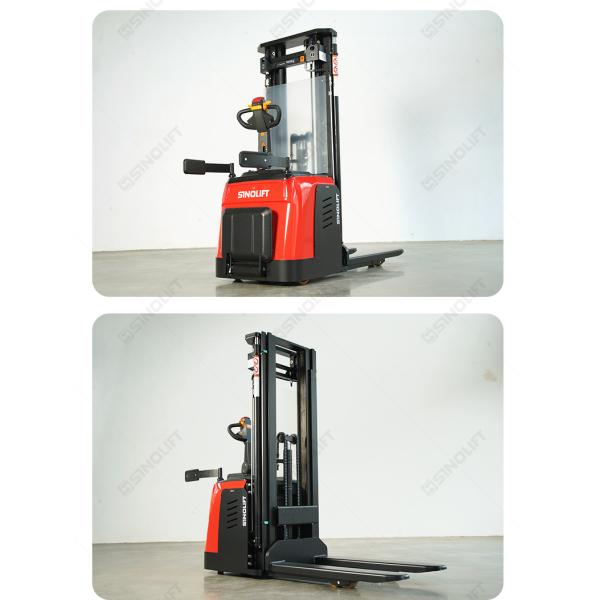 CDD16P-Li / CDD20P-Li Stand-On Pallet Stacker With Wide-View Mast
