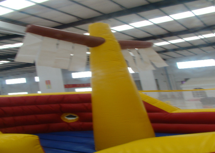 Commercial Water Park Inflatable Pirate Ship Waterproof High Durability inflatable pirate boat jump house