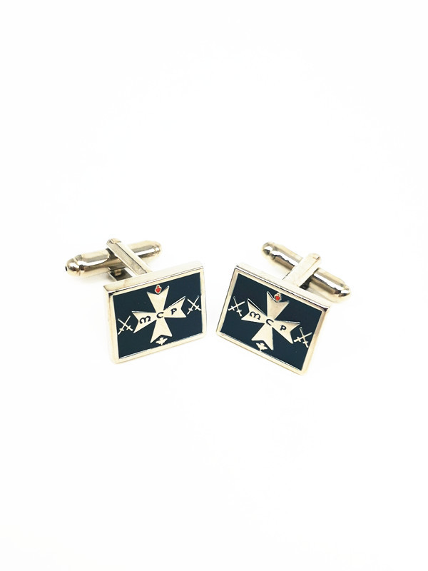 Fashion Mens Gold Cufflinks / Mens Silver Cufflinks Customized Size For Gift