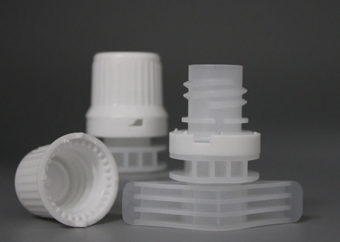 White Plastic Spout With Caps Could Automatic Filling Packing On Spout Pouch Doypack