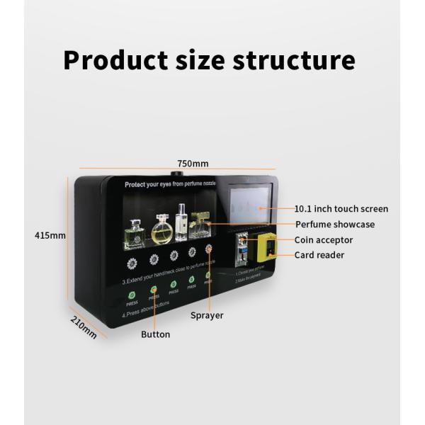 Latest Sample Wall Mounted Cologne Vending Machine XYZ Cologne and Perfume Vending Machine