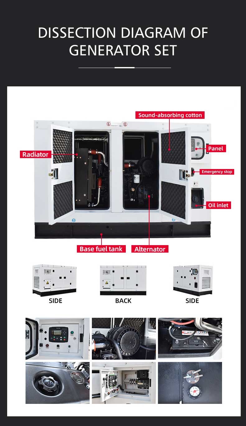 Stable Diesel Generator Open Type 20kw 25kva Practical Multifunctional
