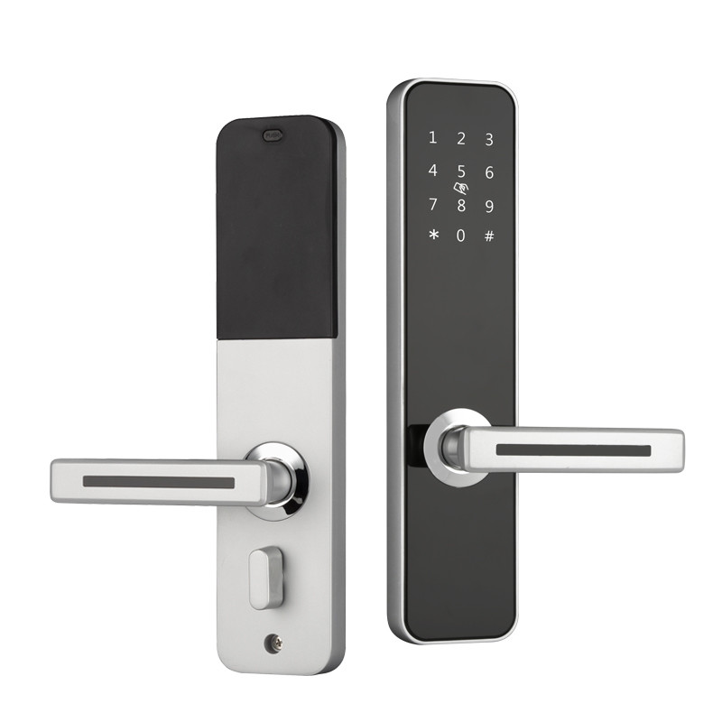 Combination Smart Door Lock Remote Control For Front Door Silver/Black Optional