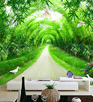 PVC Mosaic Peel And Stick Wallpaper Hotel 3D Mosaic Wallpaper Self Adhesive