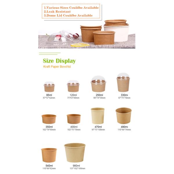 8oz/12oz/16oz/20oz/24oz/32oz Black Paper Soup Bowls With Lids For Hot Food Gold Foiled Paper Bowl