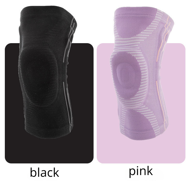 Sports Knee Guards Basketball Pressure Running Cycling Silicone Summer Thin Knitted Breathable Silicone Spring Knee Guar