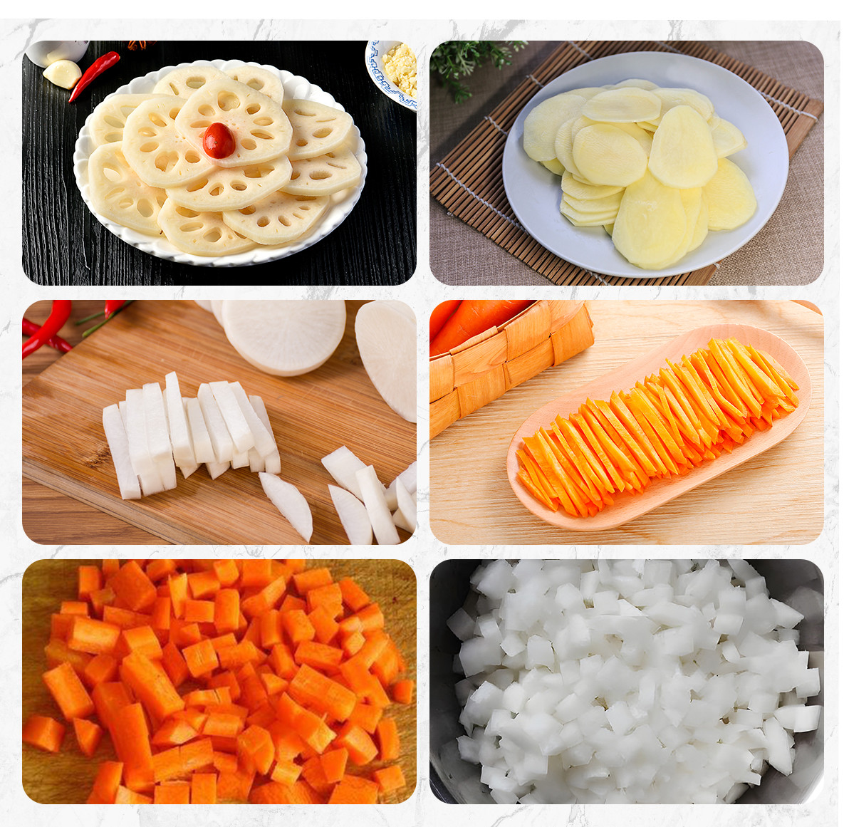 Stainless Steel Electric Potato Onion Vegetable Nicer Dicer Commercial Vegetable Cutter
