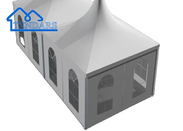 Aluminium 5*5m White Outdoor PVC Pagoda Tents For Event, Party, Trade Show,Etc,