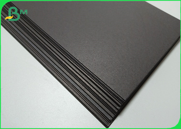 A0 A1 1200Gsm Pure Wood Pulp Solid Black Kraft Cardboard For Wine Box