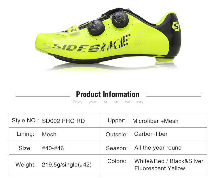 Ultralight Fluorescent Cycling Shoes Dirt Resistant Anti Skid High Performance