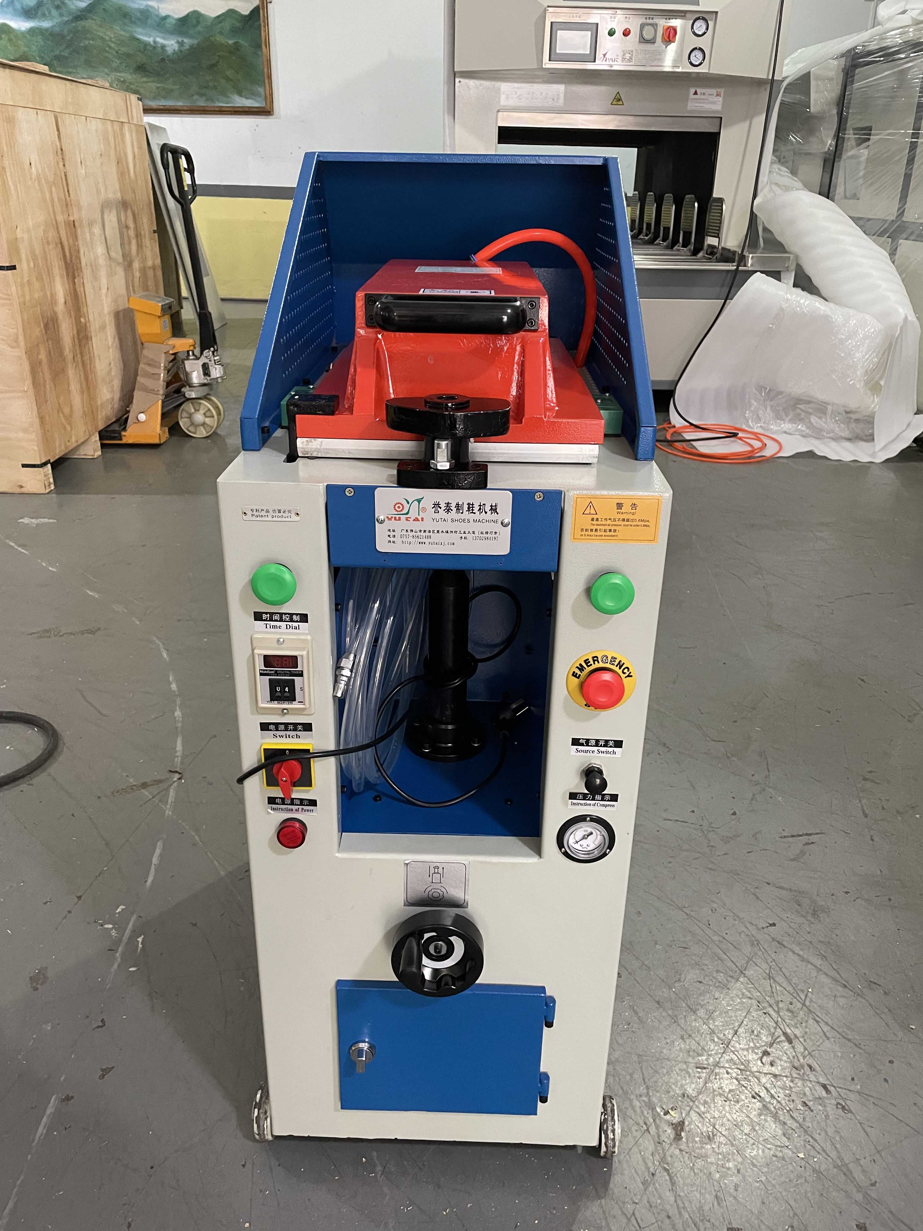 YUTAI Automatic Air Bag Shoe Sole Pressing Machine Pneumatic Sole Attaching Machine