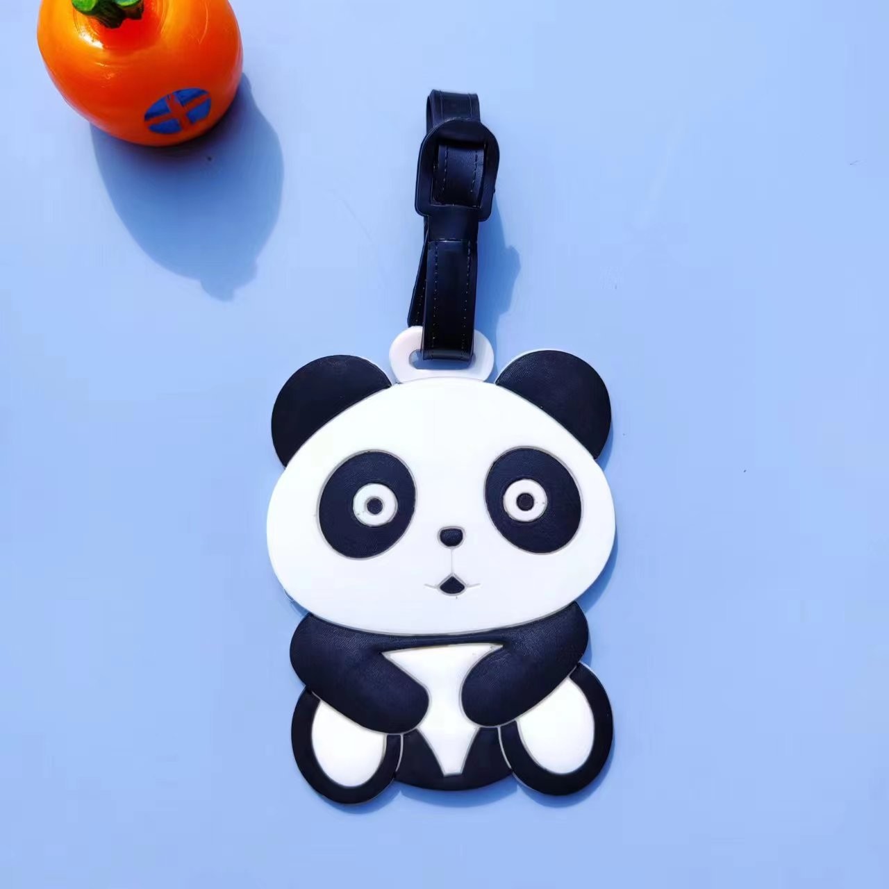 2-Pack Cute Silicone Luggage Tag With Name ID Card for Suitcases Non-Toxic Customized Welcome