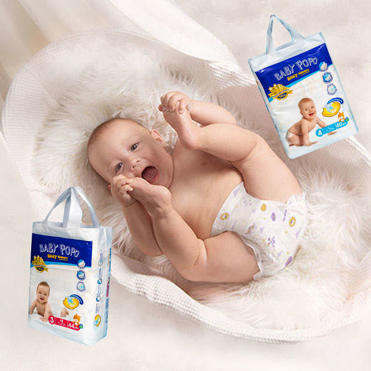 Green ADL Newborn Disposable Diapers 900ml Super Absorption Core