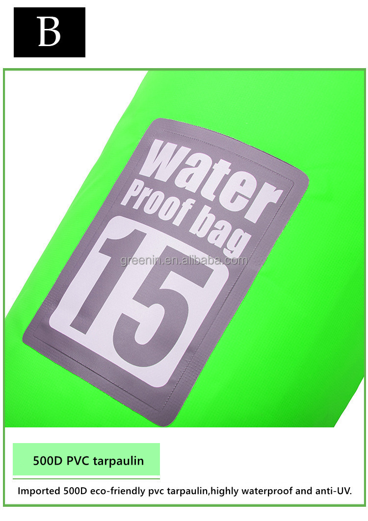 Waterproof Dry Bag - Thick & Lightweight - Roll Top Dry Compression Sack Keeps Gear Dry for Kayaking, Boating, Beach