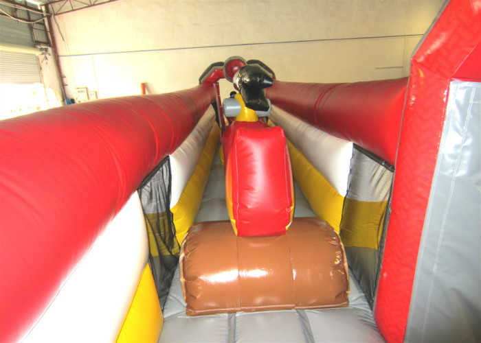 Giant Funny Adult Inflatable Obstacle Courses 10 X 2 X 2.6m 0.55mm Pvc Tarpaulin