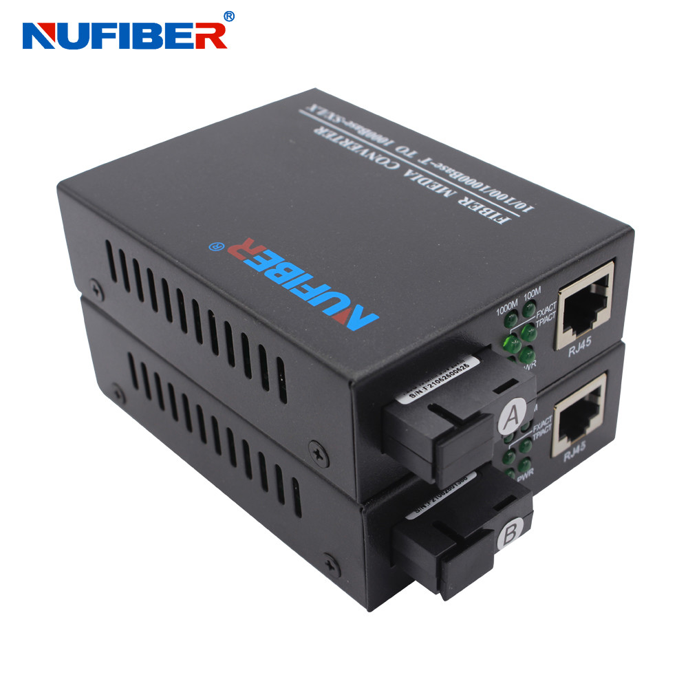 NF-C2200LX20A/B Simplex 1310 / 1550nm 20km SC Gigabit Media Converter 10/100/1000M