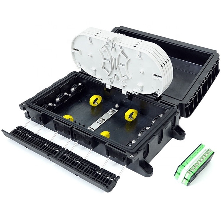 96 Core Aerial Inline Fiber Optic Enclosures Outdoor Flangeless