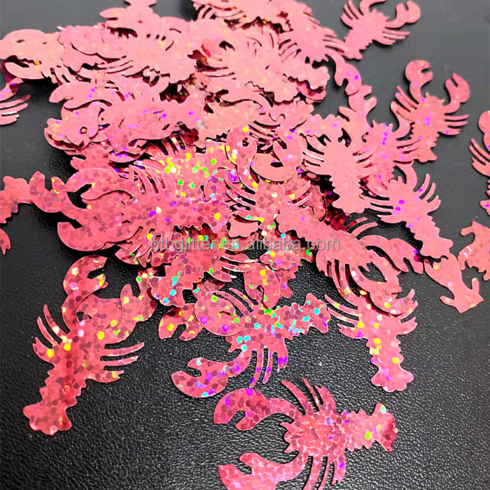 Add Some Sparkle to Your Home with Glitter Lobster Shaped Ornament