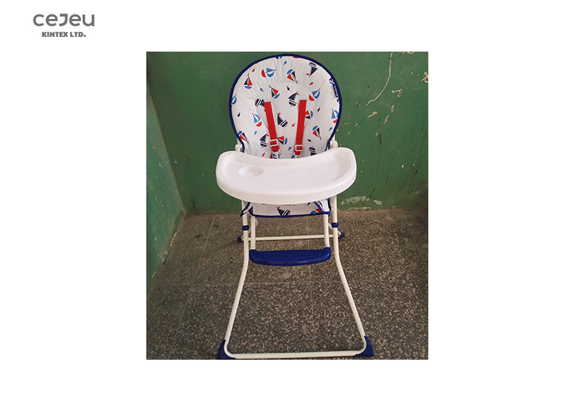 5 Point Harness 5.5KG Baby Feeding High Chair With Pvc Seat 102*57*69cm