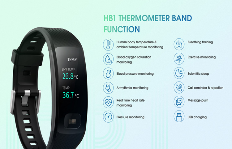 Color Display Blood Pressure Sleep Tracker Bracelet