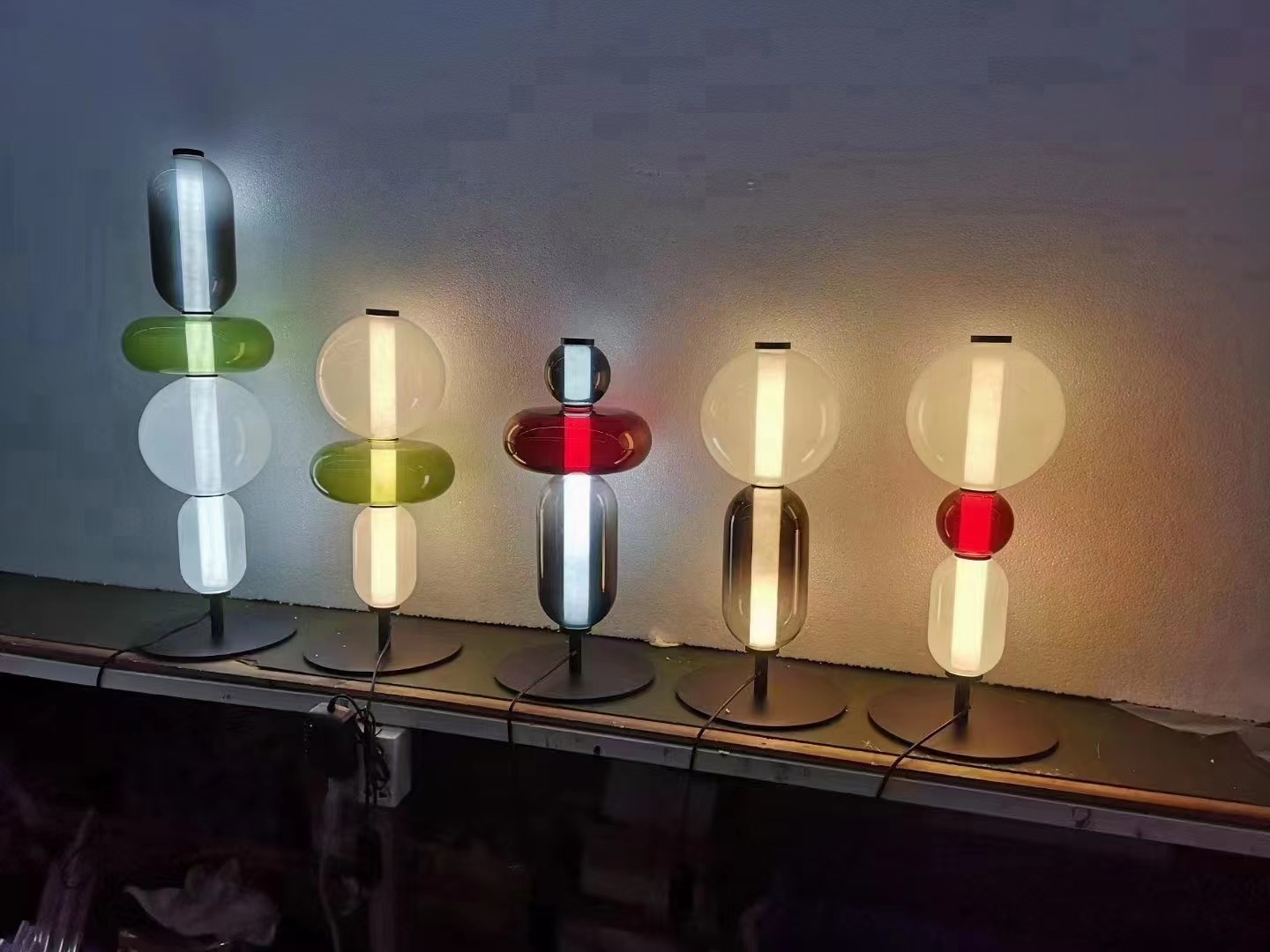 Personality Led Pendant Chandelier Light Glass Ceiling Kitchen Lights