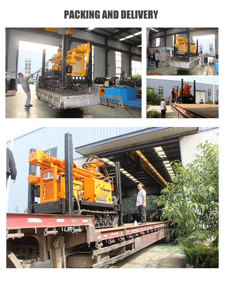 200m HWZ Hydraulic Crawler DTH Drilling Rig Machine