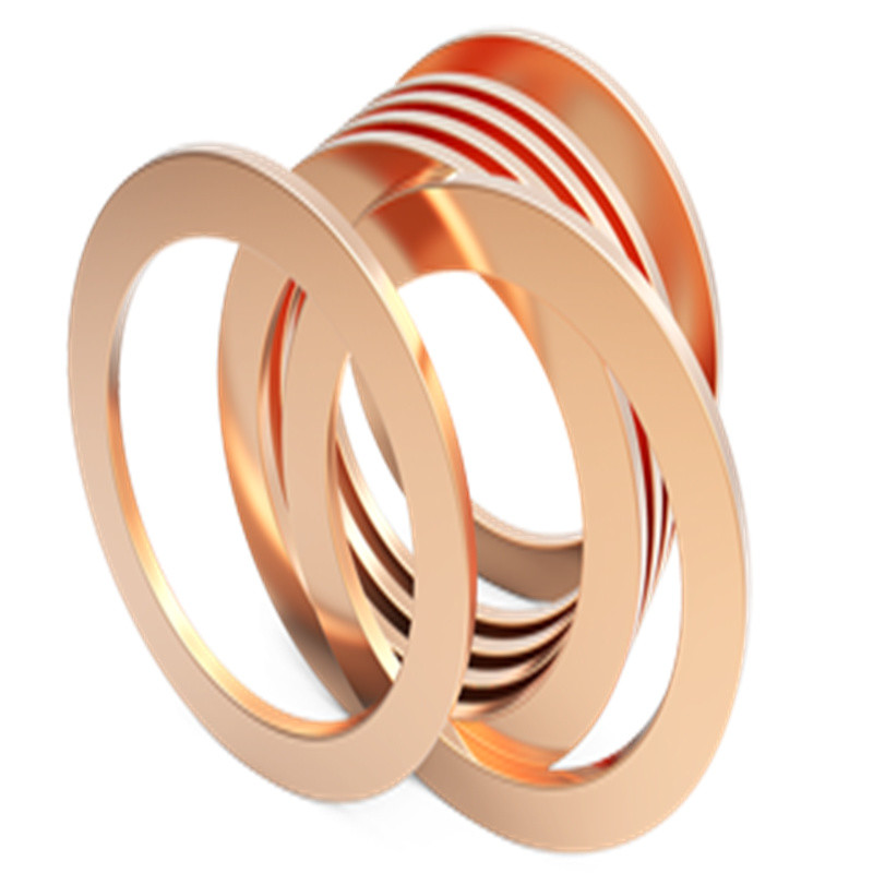 China Factory Copper Nickel Gaskets C70600 70/30 90/10 Customized Gaskets DN15-DN500