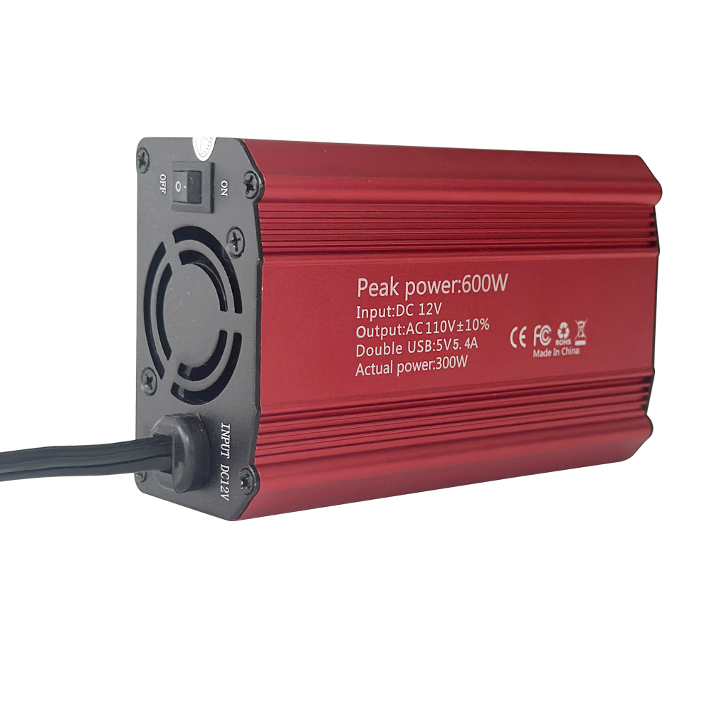 Off Grid 12V/220V 300W Modified Sine Wave Car Inverter with Charger Customized Support Power