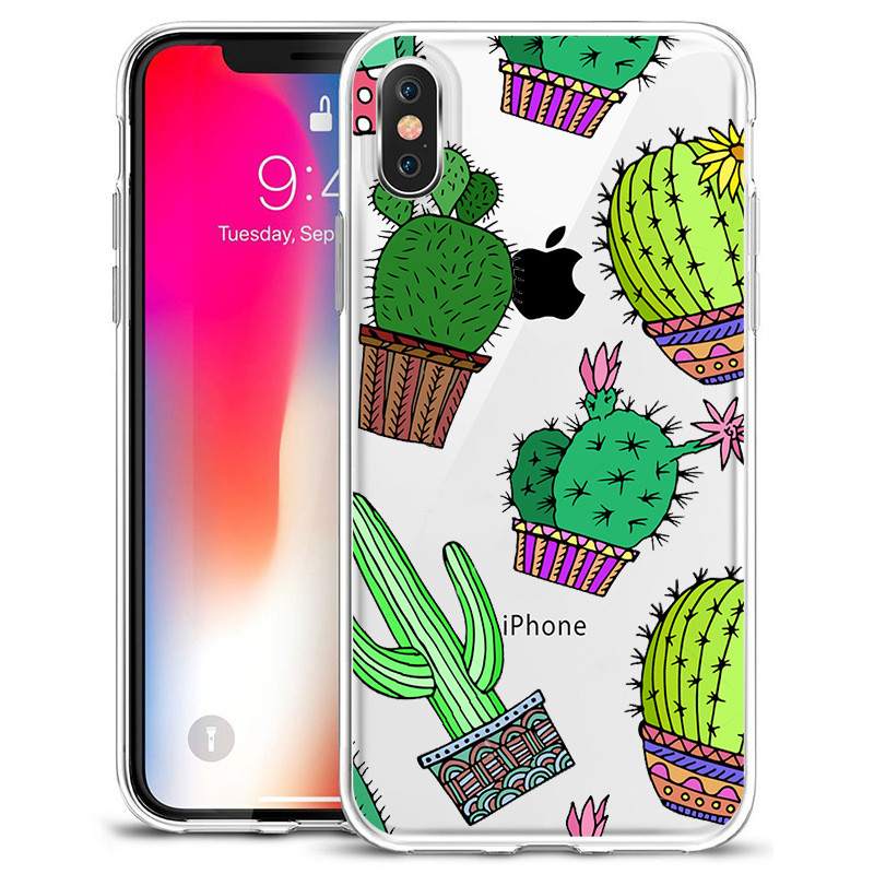 TPU Gel Designer Cell Phone Cases Cactus Domingo Patterns Shock Free