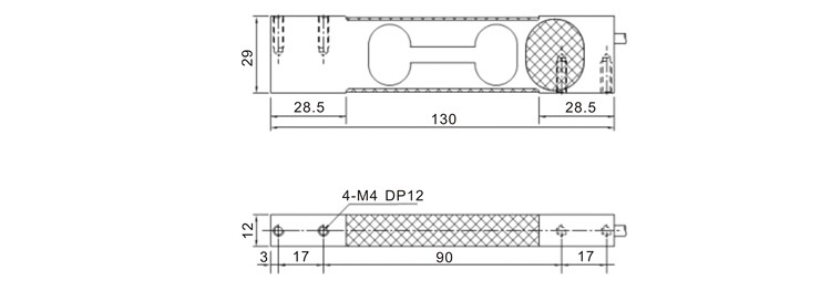2kg / 3kg Analog Output Load Cells For Weighing , C3 IP65 Precision Load Cell