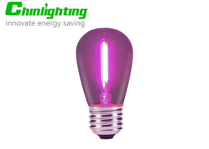 E26 Clear Glass Filament Blue Green Purple Bulb LED Lights
