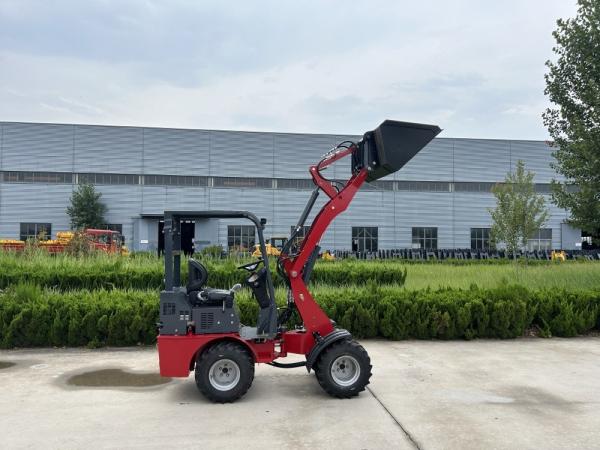 Fully Hydraulic Compact Mini Loader Machine Hydraulic Travel Lift 800kg Small