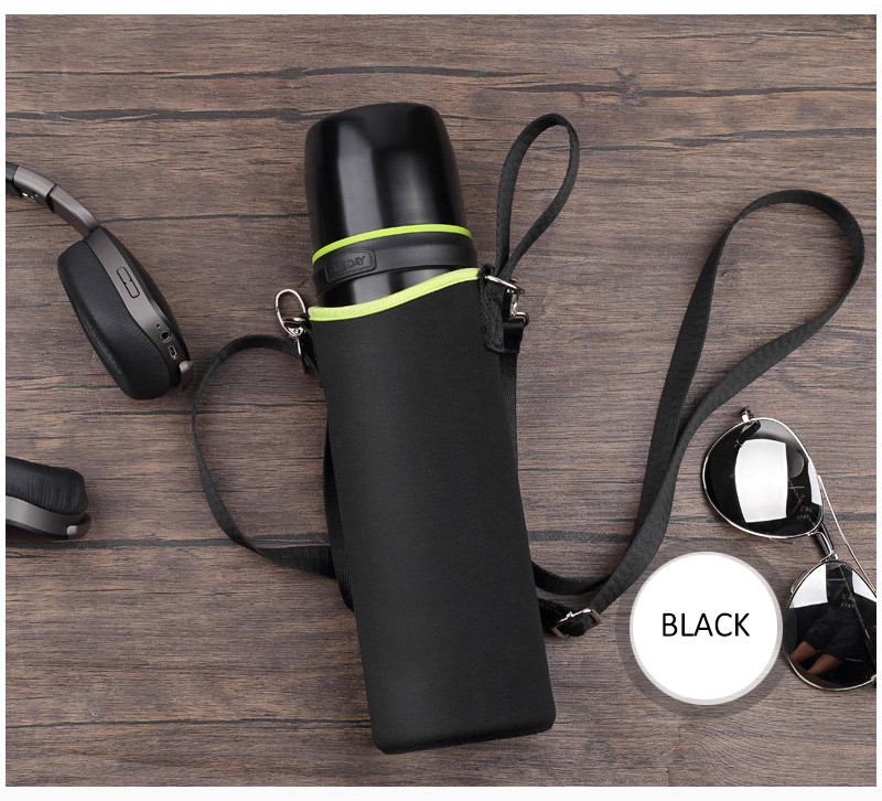 Portable Holder Strap Neoprene Cooler Insulated Bottle Sleeve