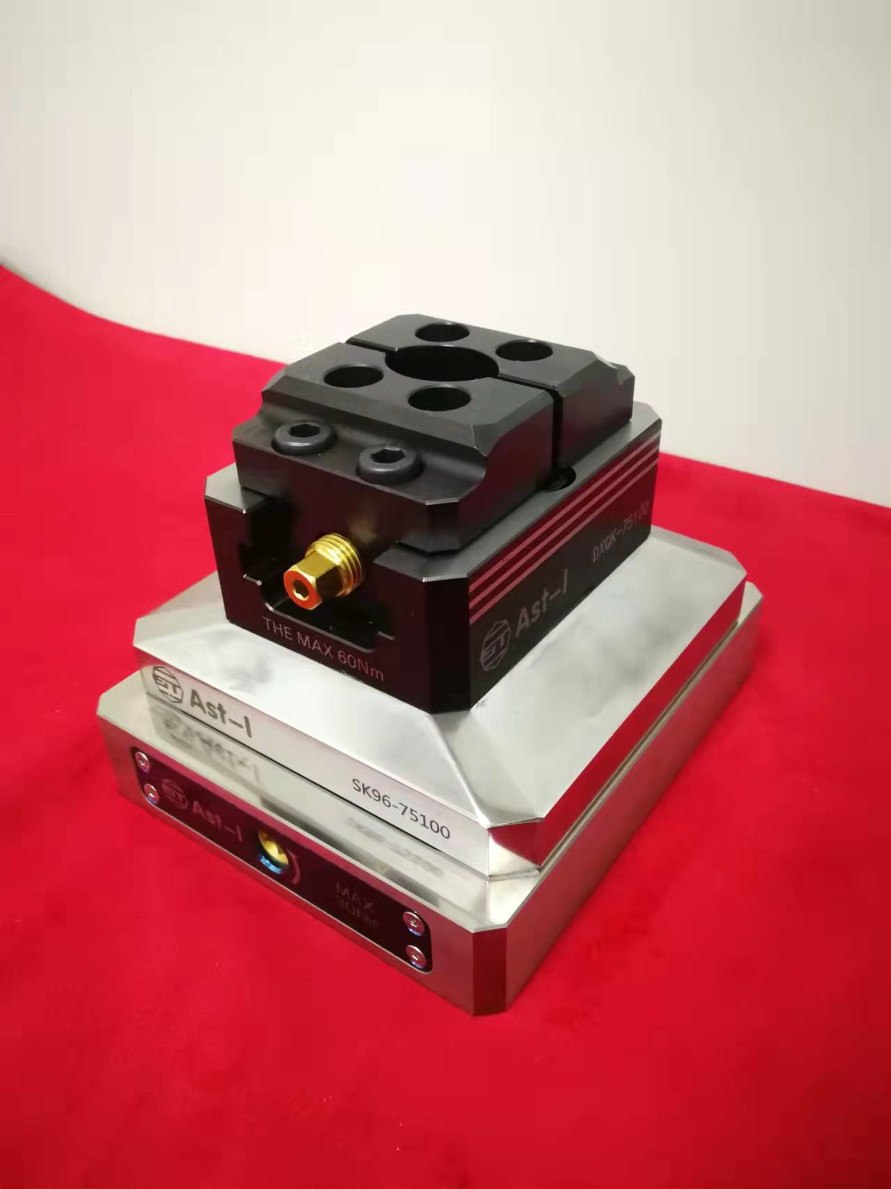 5 Axis Cnc Milling Fixtures Aluminium Jaws Clamping Fixture 75mm