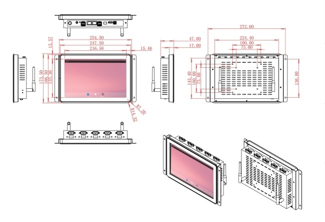 10.1-Inch Android Embedded Interface for Smart Vending Machines, Healthcare Terminals, Kiosk Systems, and Retail Solutions
