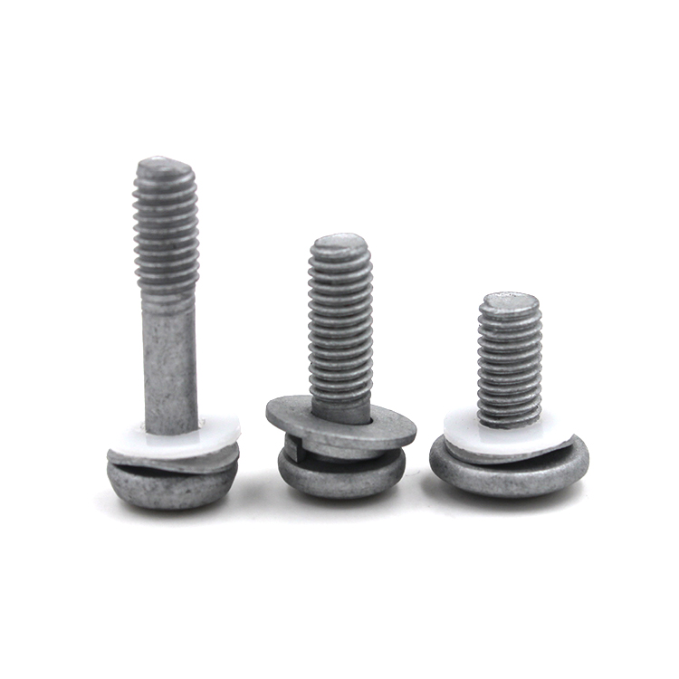 Metric Measurement System Mushroom Round Head Screw with Zinc Plating and Half Thread