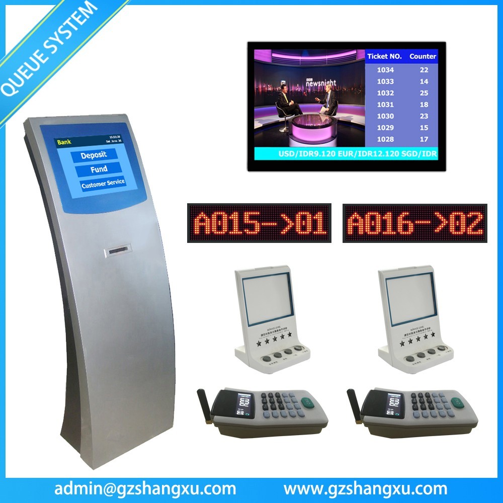 Bank Service Counter Queue Management System Integrated with Customer Feedback Terminal