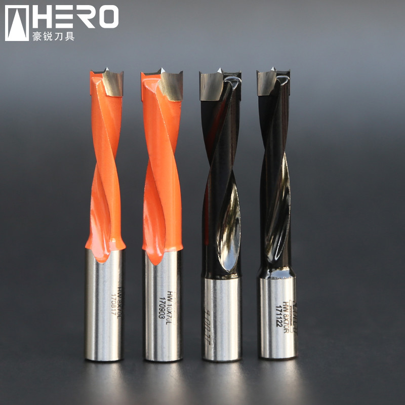 Carbide Step Brad Point Drill Bits , Wood Boring Drill Bits High Wear Resistance
