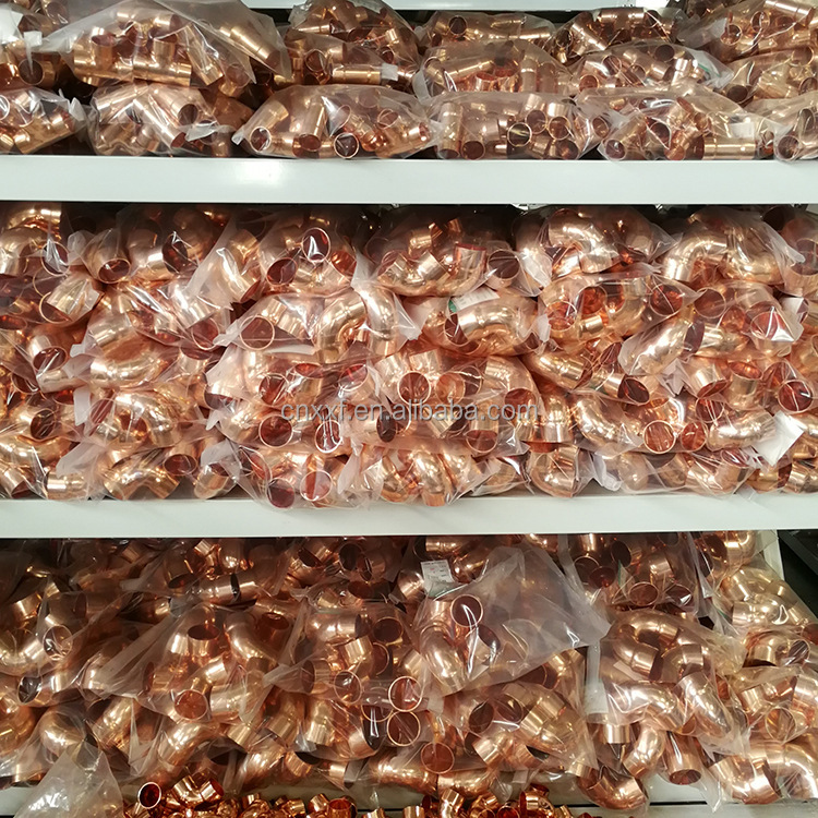 Various Types Copper Tee T18033/EN1057/ASTM B88/AS1432 Fittings TP2 Cu-DHP C12200 C1220 Forged for Pipe Lines Connect