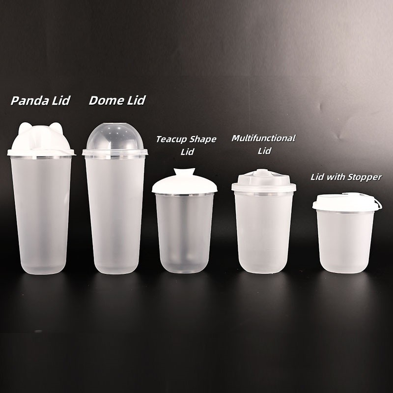 Frosted Takeaway Disposable Plastic Cups Custom Cold Cups