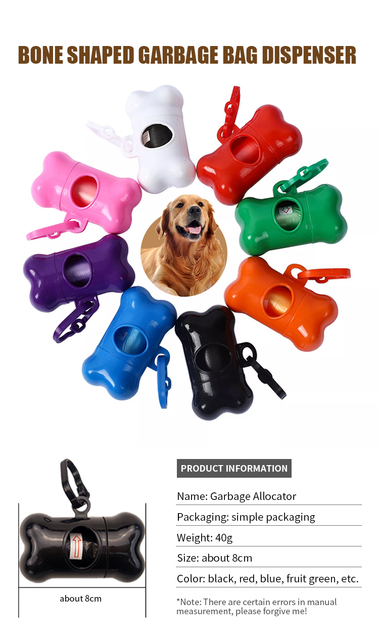 ODM Bone Dog Waste Bag Dispenser PP Poop Bag Holder For Leash