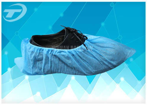 Water Resistant Disposable Shoe Covers / Disposable Foot Covers For Hospital