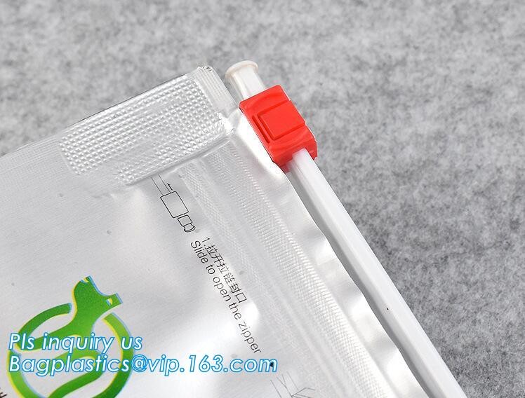 FDA Grade High Barrier Aluminum Foil Side Gusset Quad Sealed Customized Pet Dog Food Packing Bags, slider zipper lock ba