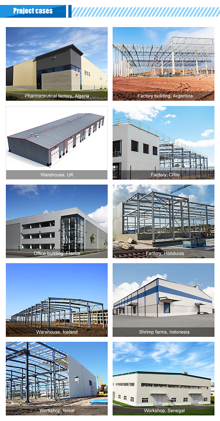 100×100 Prefab Insulated Warehouse Steel Frame Structure