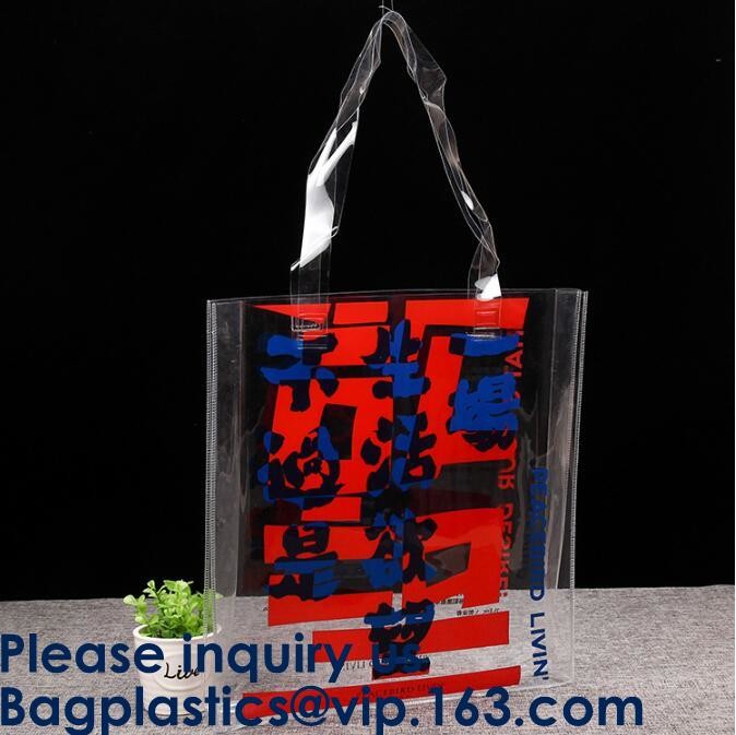 Promotional Pvc Shopping Bag Laser Tote Bag Handbag Waterproof Shopping Bag Glossy PVC Leather Bag PVC Woman Shopping Ba