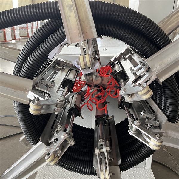 Single Wall Spiral Pipe Extrusion Line PE PP PVC Corrugated Hose Machine
