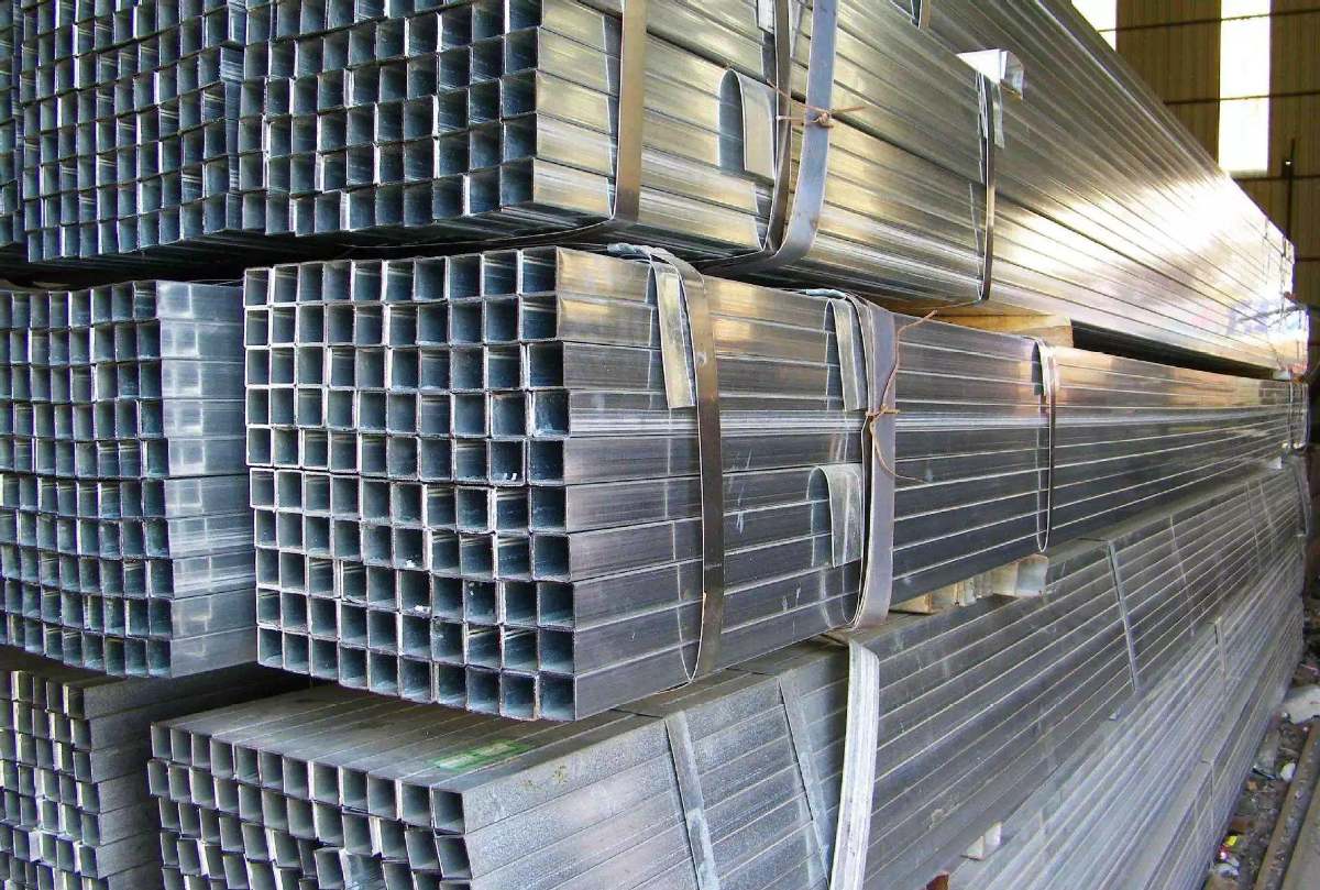  Details of galvanized square steel pipe Galvanized square steel pipe is a name for square pipes and rectangular pipes, that is, steel pipes with equal side lengths. It is made of strip steel that has been processed and rolled. Generally, the strip is unpacked, flattened, coiled, welded to form a round tube, and then rolled into a square tube from the round tube and then cut to the required length. Usually 50 pieces per pack. Also known as square and rectangular cold-formed hollow steel, referred to as square tube and rectangular tube, codenamed F and J respectively.   Use of galvanized square steel pipe  Galvanized square structure steel pipe is mainly used in curtain wall, construction, machinery manufacturing, steel construction projects, shipbuilding, solar power support, steel structure engineering, electric power engineering, power plant, agricultural and chemical machinery, glass curtain wall, automobile chassis, airport, etc.  Details of Galvanized square steel pipe