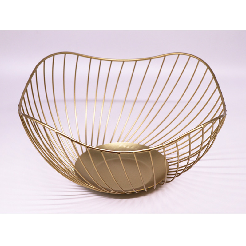 Eco Friendly Office Bsci Certification Fruit Metal Basket